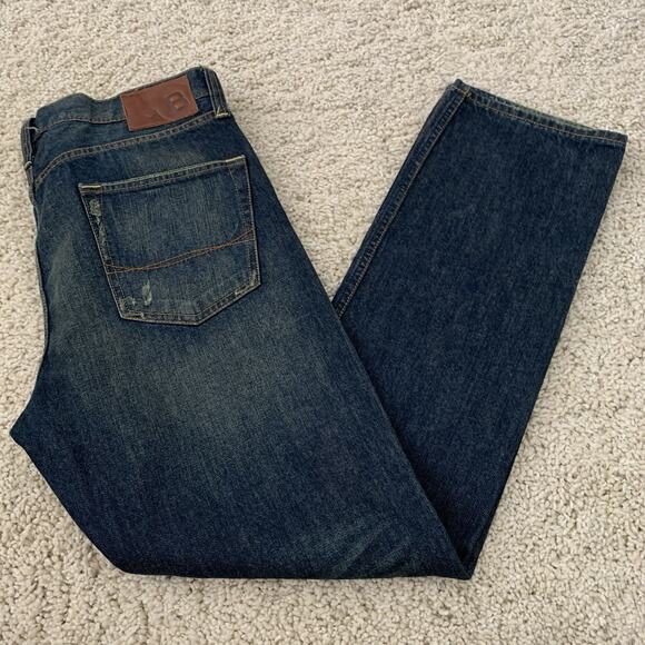 Bullhead Denim Mens 34x32 Gravels SLIM Jeans Dark Wash Blue 100% Cotton NEW - Picture 5 of 8